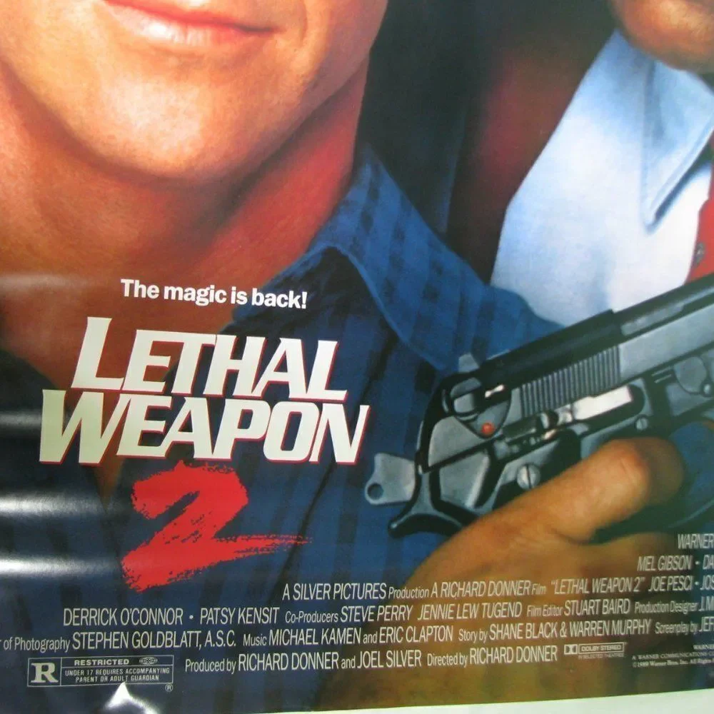 Vintage Lethal Weapon 2 Movie Poster